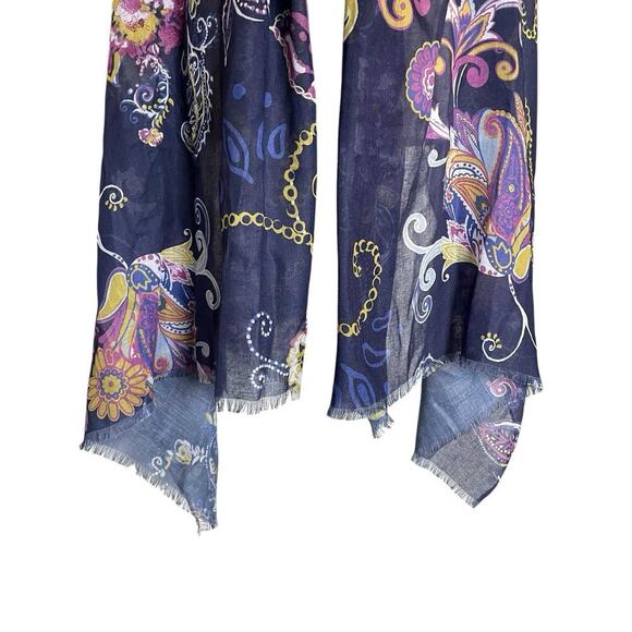 Paisley Pashmina Scarf Shawl Sarong Floral Delicate Feminine Multifunctional Art - Picture 6 of 10